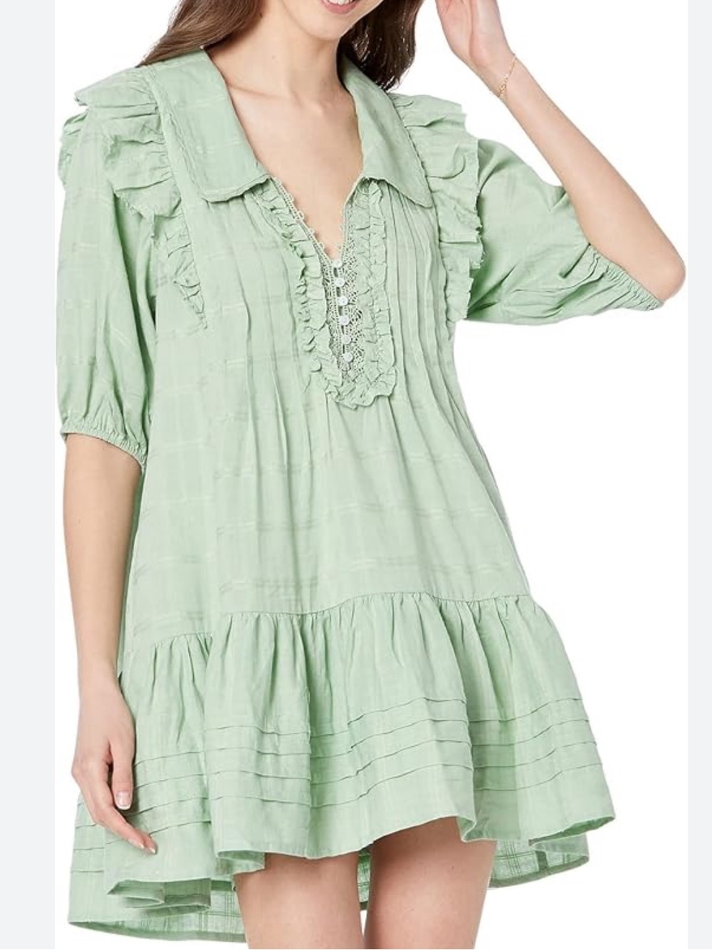 New Free People Elora Mini Dress in Mermaids Tail Size XS
